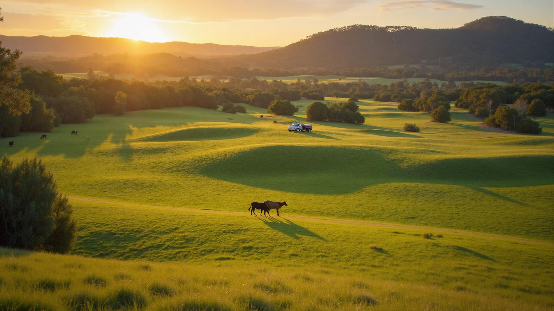 Australian farm landscape