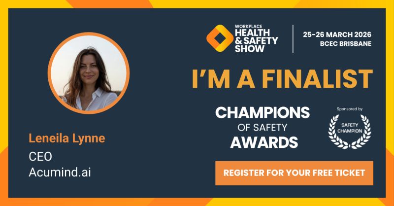 Leneila Lynne — Champions of Safety Awards Rising Star Finalist 2026, Workplace Health & Safety Show Brisbane